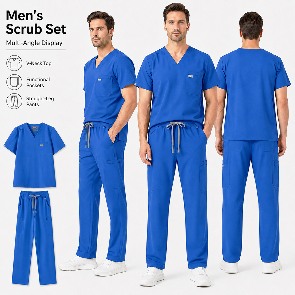 Medical Lab Uniform - KUNGFU SCRUBS Mens Uniforms Medical Surgical