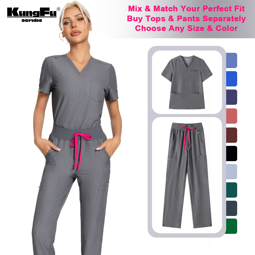 KUNGFU SCRUBS Women Nurse Scru - Medical Lab Uniform avis et prix