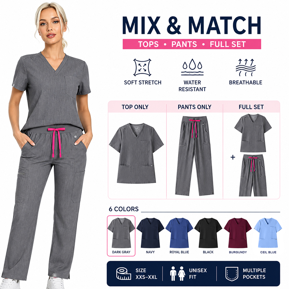 KUNGFU SCRUBS Women Nurse Scru - Medical Lab Uniform avis et prix