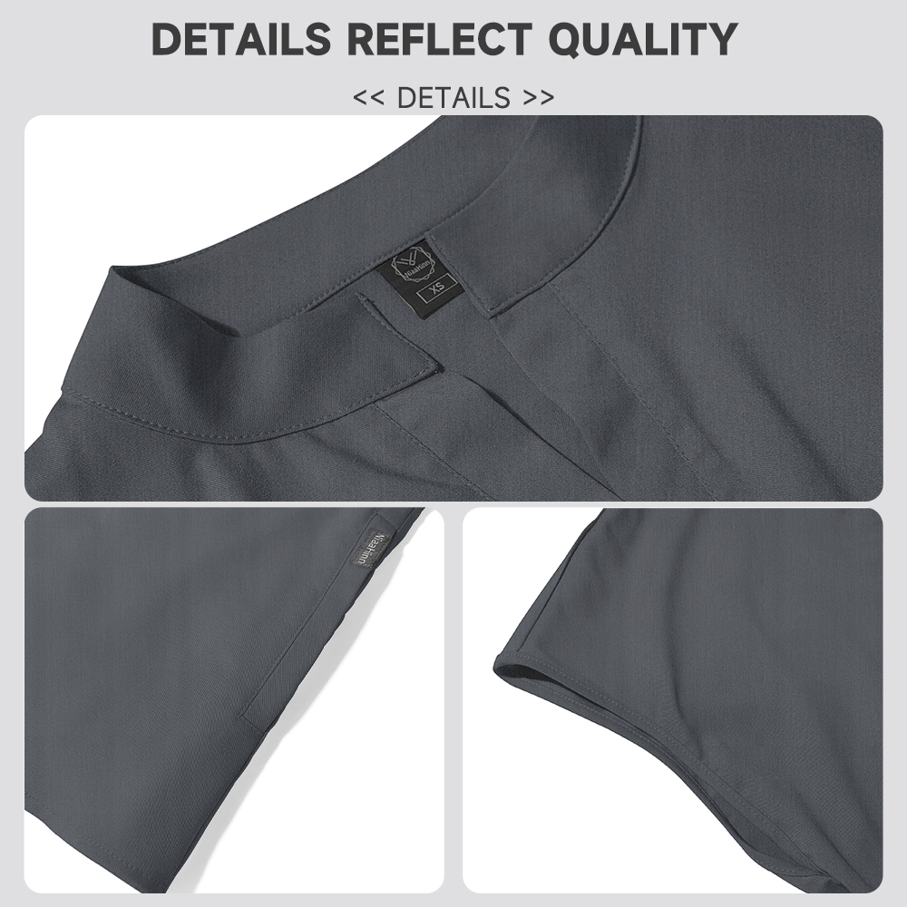 Fashion Stand Collar Scrubs To - Medical Lab Uniform avis et prix