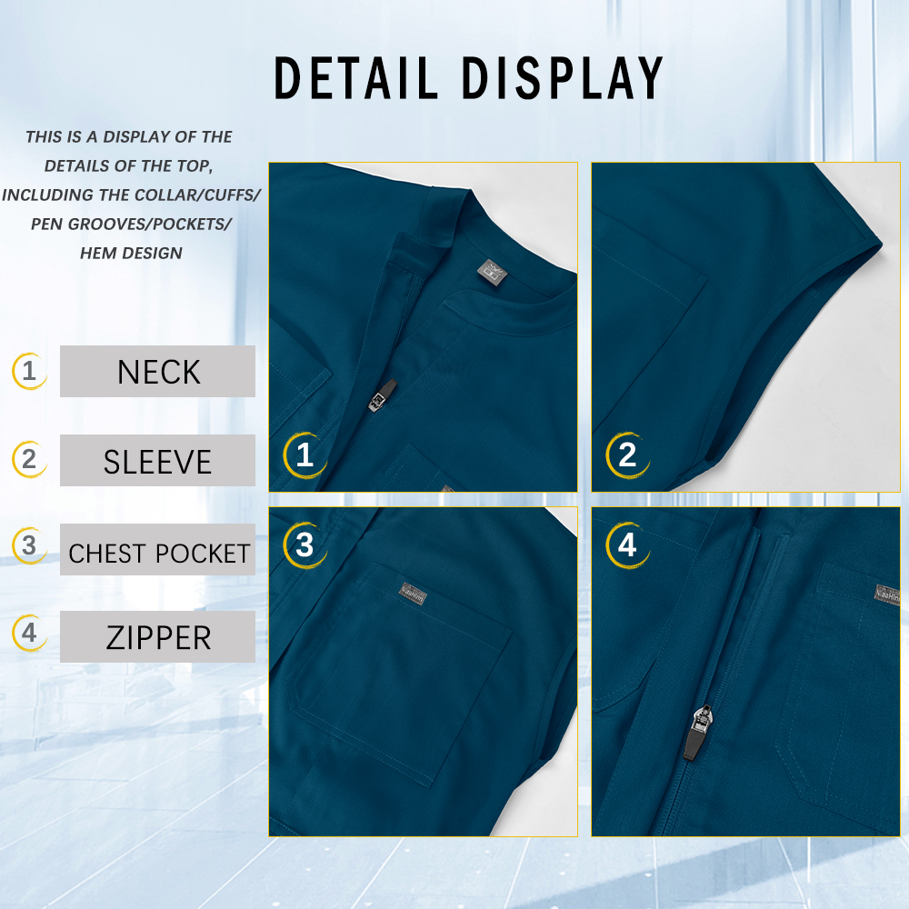 Short Sleeve Jumpsuits Dentist - Medical Lab Uniform avis et prix