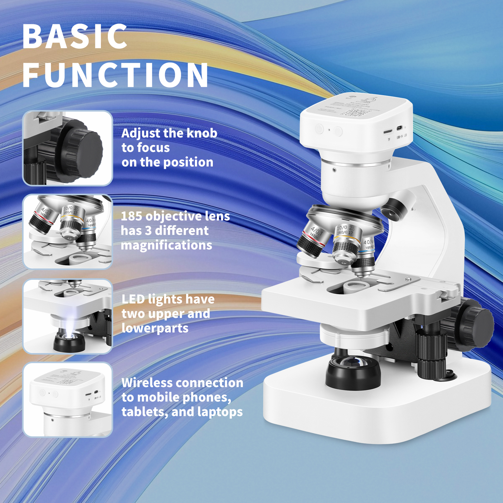 High definition, high magnific - Medical Lab Microscope avis et prix