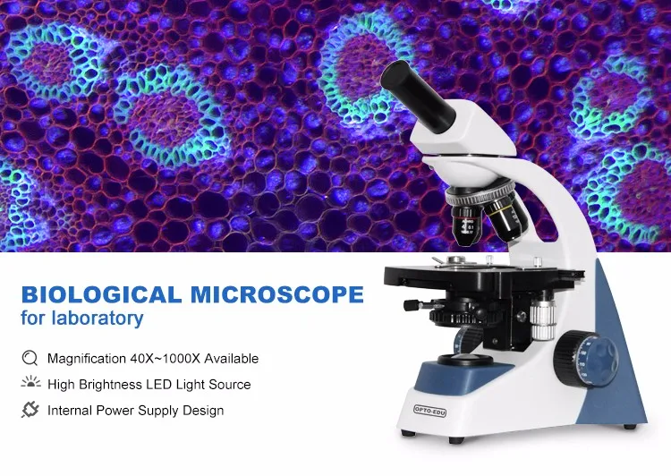 OPTO-EDU A12.1303-B 40x~1000x  - Medical Lab Microscope avis et prix