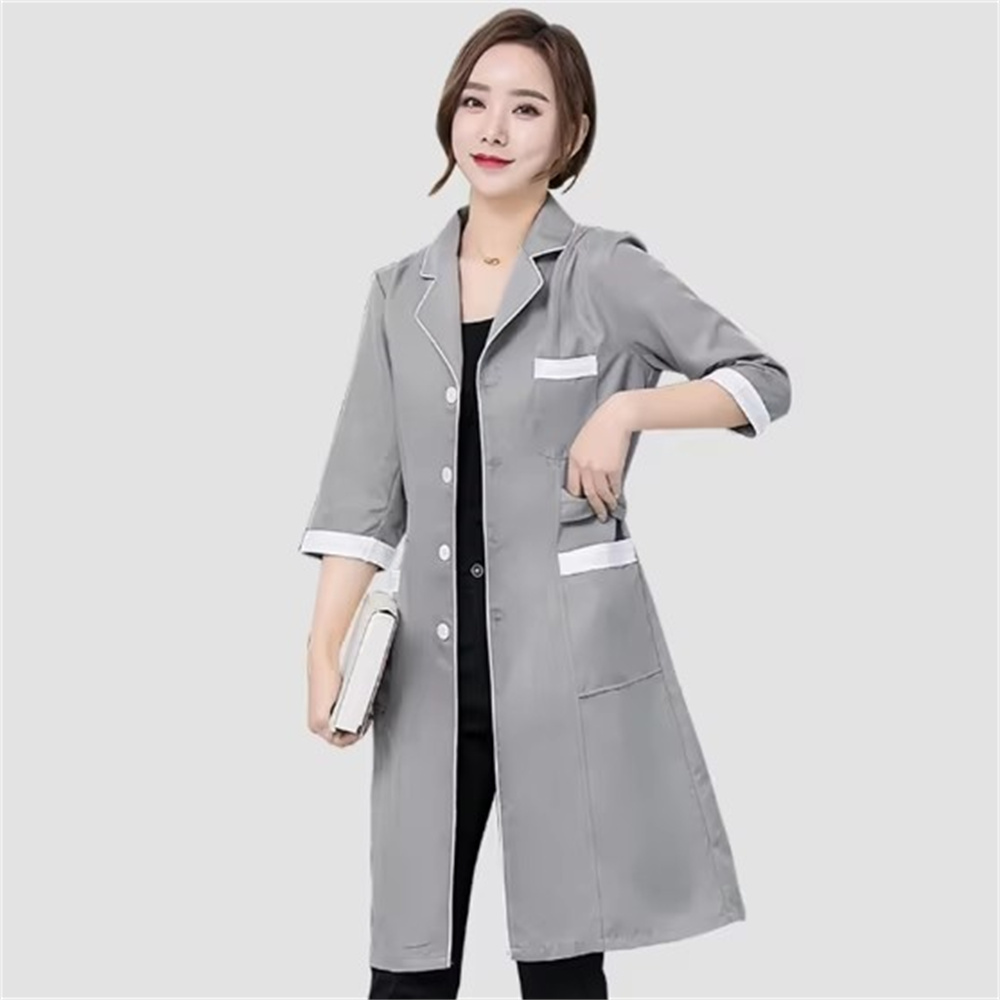 High grade gray solid color sl - Medical Lab Uniform avis et prix