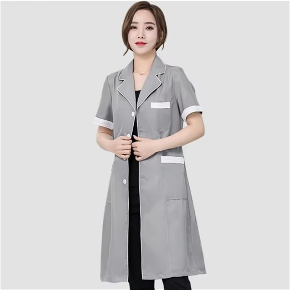 High grade gray solid color sl - Medical Lab Uniform avis et prix