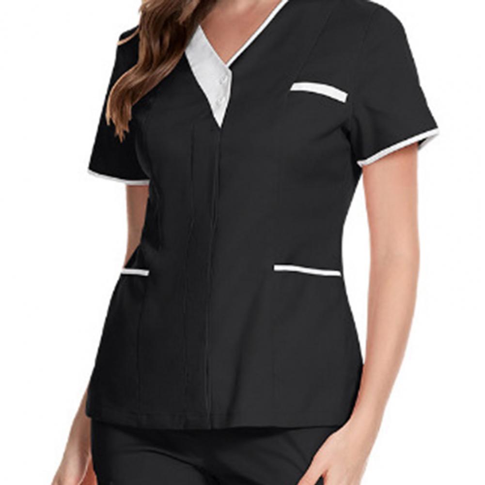 2025 V-neck Short Sleeve Tops  - Medical Lab Uniform avis et prix