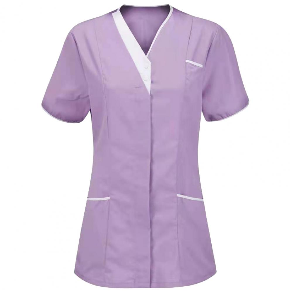 2025 V-neck Short Sleeve Tops  - Medical Lab Uniform avis et prix