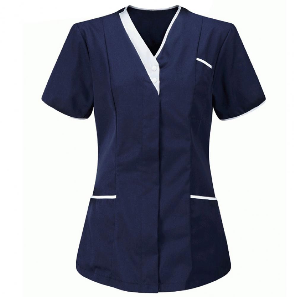 2025 V-neck Short Sleeve Tops  - Medical Lab Uniform avis et prix